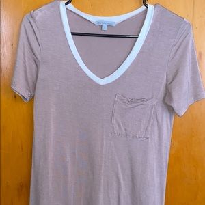 short sleeve v neck